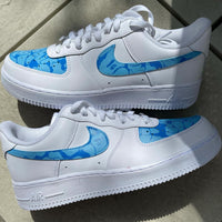 Custom Air Force 1 Blue BAPE
