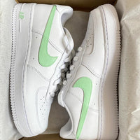 Custom Air Force 1 mintgreen Swoosh