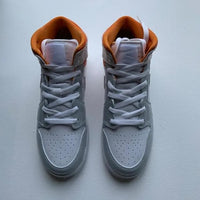 Custom Air Jordan 1 Grey Orange