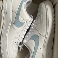 Custom Air Force 1 light Blue Swoosh