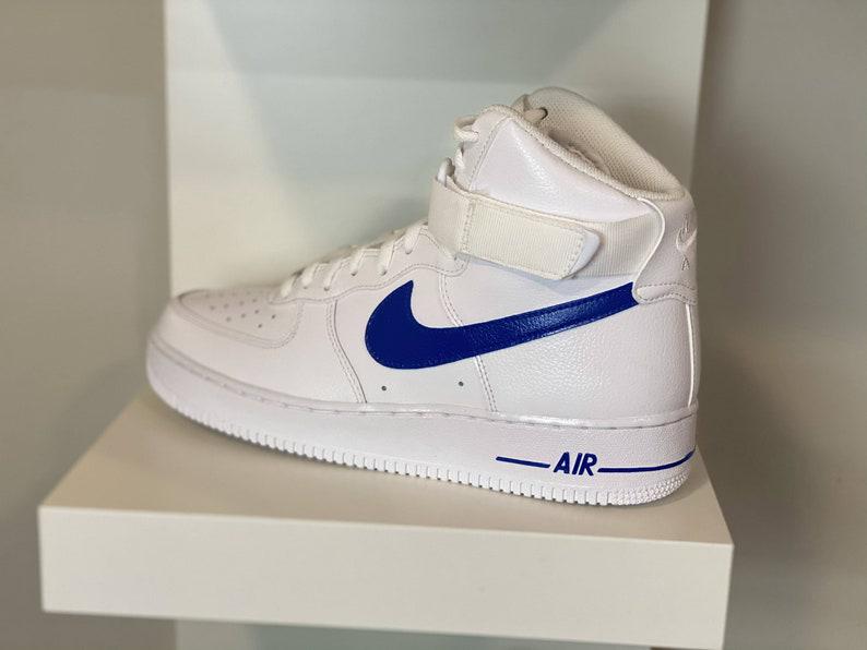 Custom Blue Nike Air Force Ones