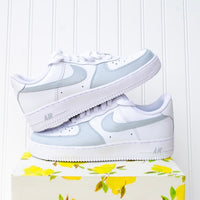 Grey Toe Colorblock Air Force 1 Custom Handpainted