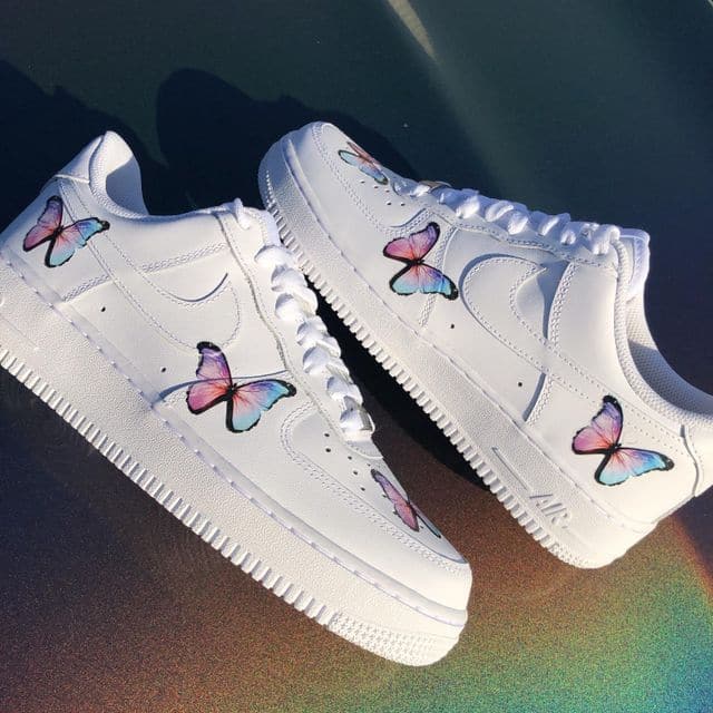 Custom Air Force 1 butterfly fade