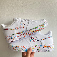 Custom Air Force 1 rainbow Splatter