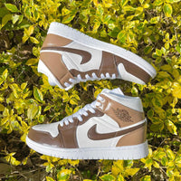 custom air jordan 1 mocha brown