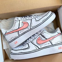 Cartoon Nike Air Force 1 Custom Shoes (Made To Order) Custom Sneakers