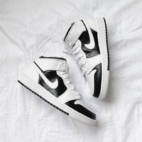 Custom Jordans White Black