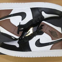 Custom Jordans Black White Brown