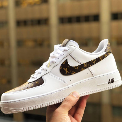 Nike Air Force 1 Shadow Weiß Schwarz Custom