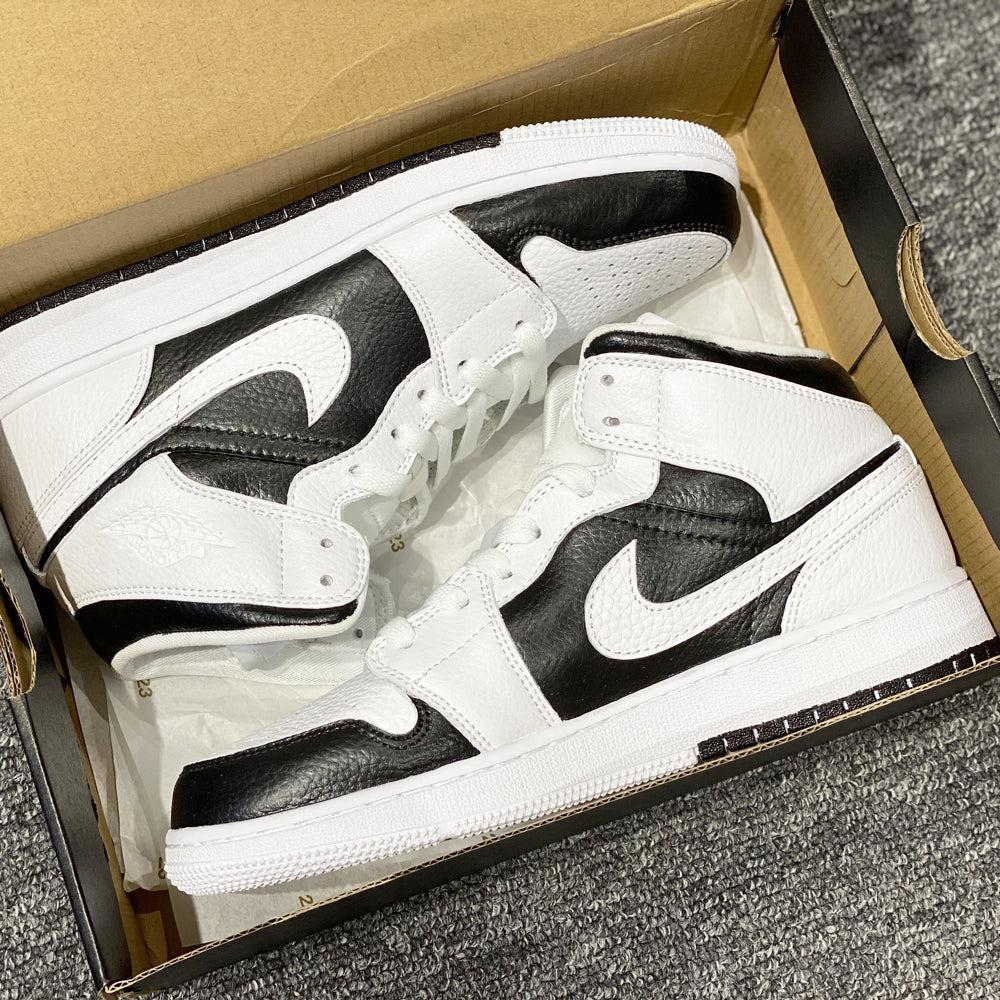 Custom Jordans White Black