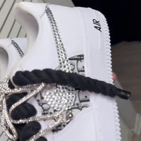 Handmade Dior Rhinestone Custom Air Force 1 Sneakers