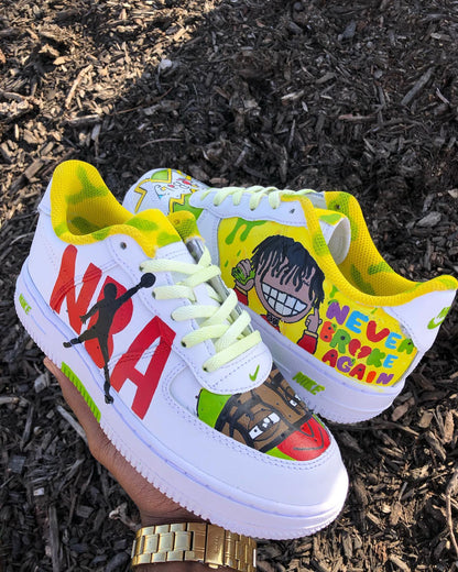 Hand Painted Cartoon Custom Air Force 1 Sneakers