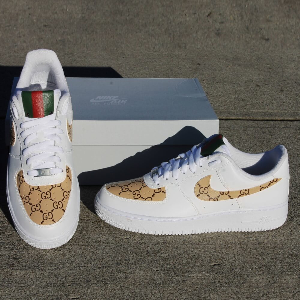 Nike Air Force 1 Shadow Blanco Negro Personalizado
