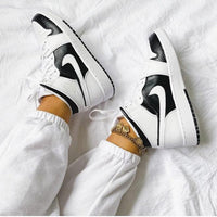 Custom Jordans White Black
