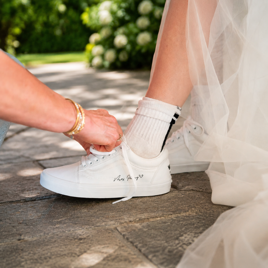 Wedding Shoes Custom Vans White