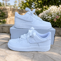 Wedding Shoes Custom Air Force 1 White