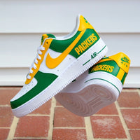 Hand Painted Packers Custom Air Force 1 Sneakers