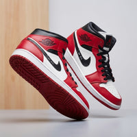 Hand Painted Red Custom Air Jordan 1 Sneakers