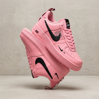 Pink Hand Painted Custom Air Force 1 Sneakers