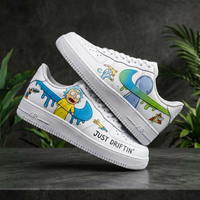 Hand Painted Rick & Morty Custom Air Force 1 Sneakers