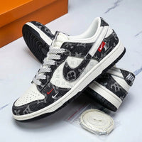 Hand Painted Custom Monogram Denim Sneakers