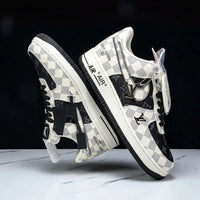 Hand Painted Checkered Custom Air Force 1 Sneakers