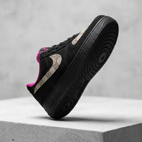 Hand Painted Custom Black Air Force 1 Sneakers