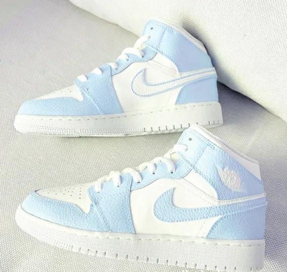 Custom Jordans Baby Blue