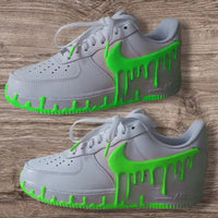 Unique Handmade 3D Dripping Effect Multi-color Optional Glow-in-the-dark Custom Air Force 1 Custom Sneakers Trendy Unisex Streetwear Casual Customized Shoes