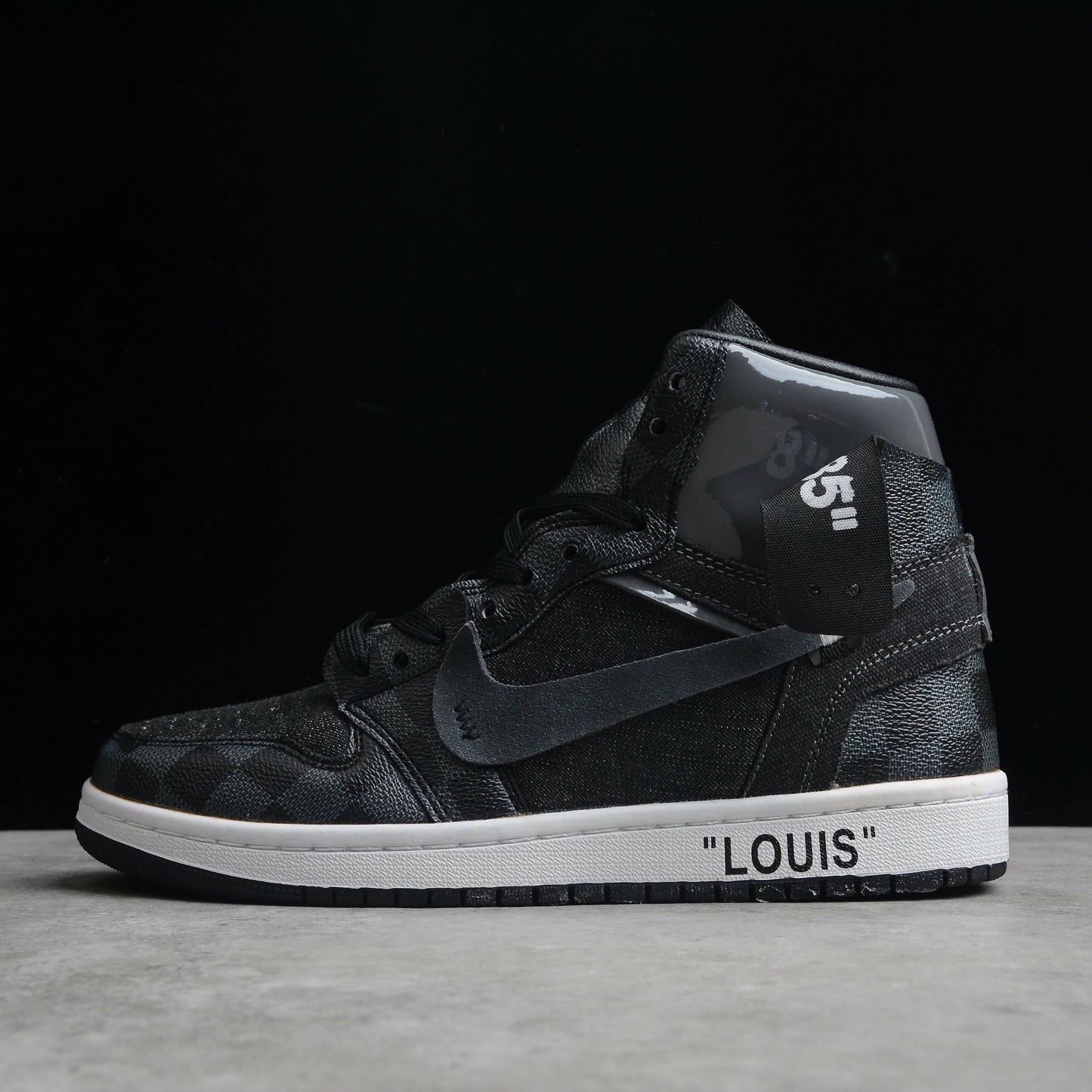 Nike Air Force 1 Shadow Weiß Schwarz Custom
