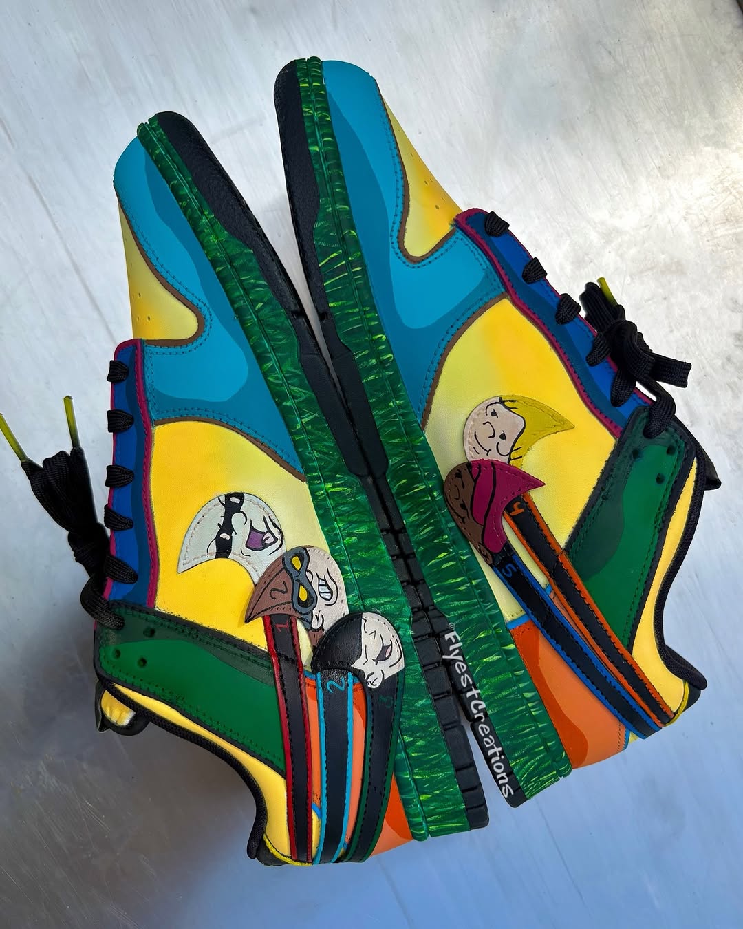 Hand Painted KND Themed Custom Sneakers