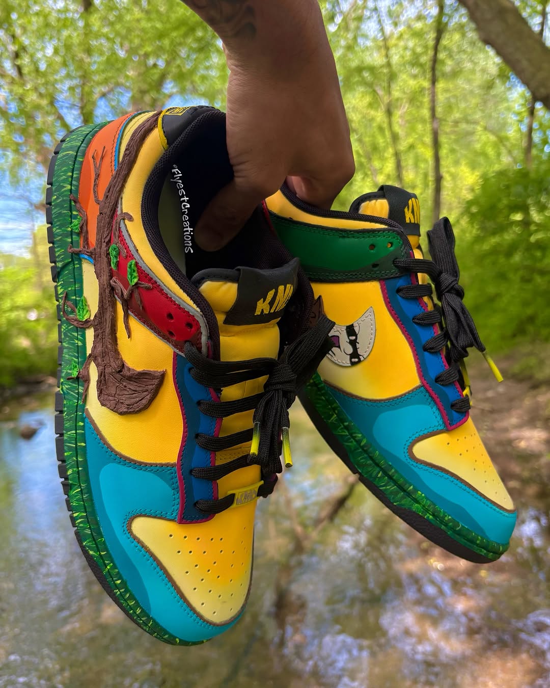 Hand Painted KND Themed Custom Sneakers