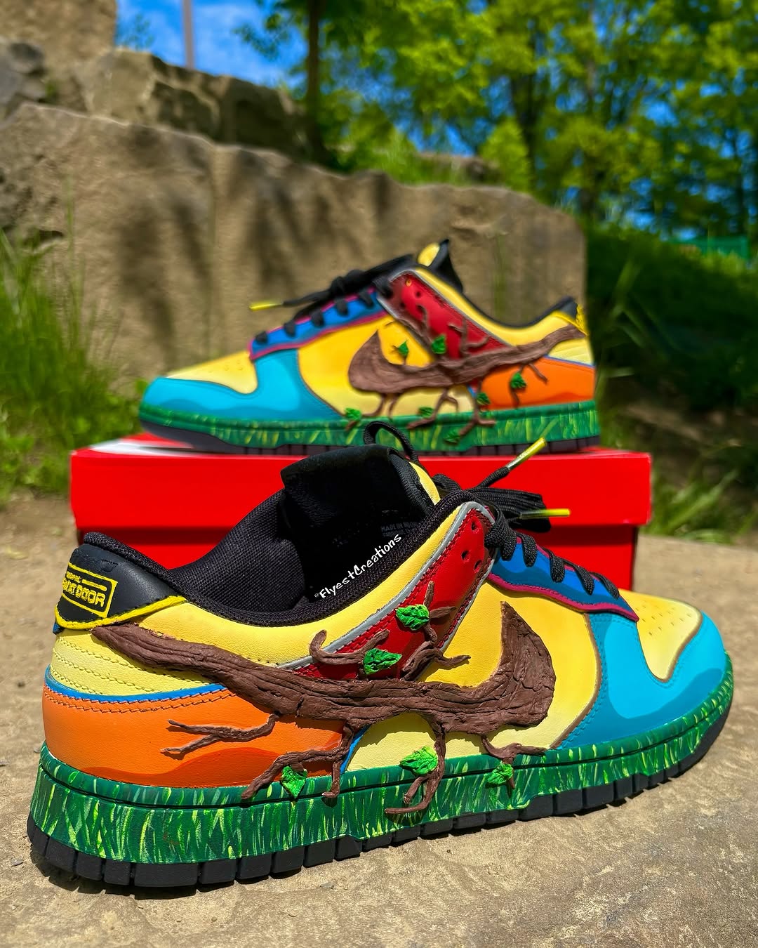 Hand Painted KND Themed Custom Sneakers