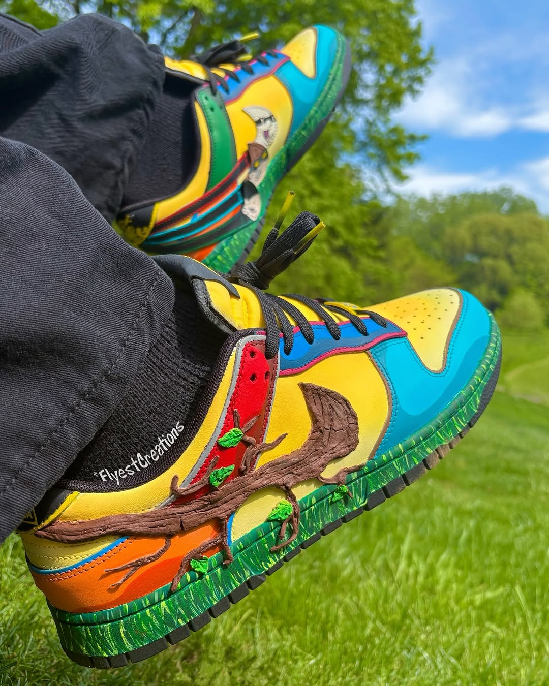 Hand Painted KND Themed Custom Sneakers