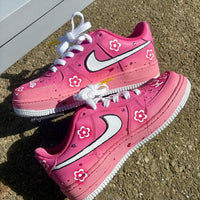 Hand Painted Hello Kitty Pink Custom Air Force 1 Sneakers