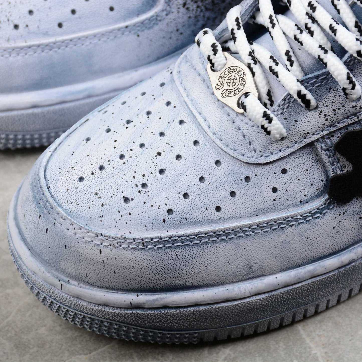 Nike Air Force 1 Shadow Weiß Schwarz Custom