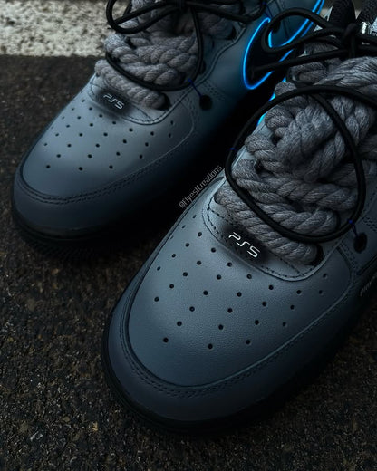 Custom Hand Painted Glow PS5 Air Force 1 Sneakers