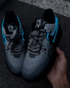 Custom Hand Painted Glow PS5 Air Force 1 Sneakers