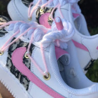 Custom Hand Painted Purple Air Force 1 Sneakers