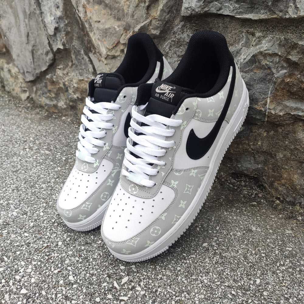 Nike Air Force 1 Shadow Blanco Negro Personalizado