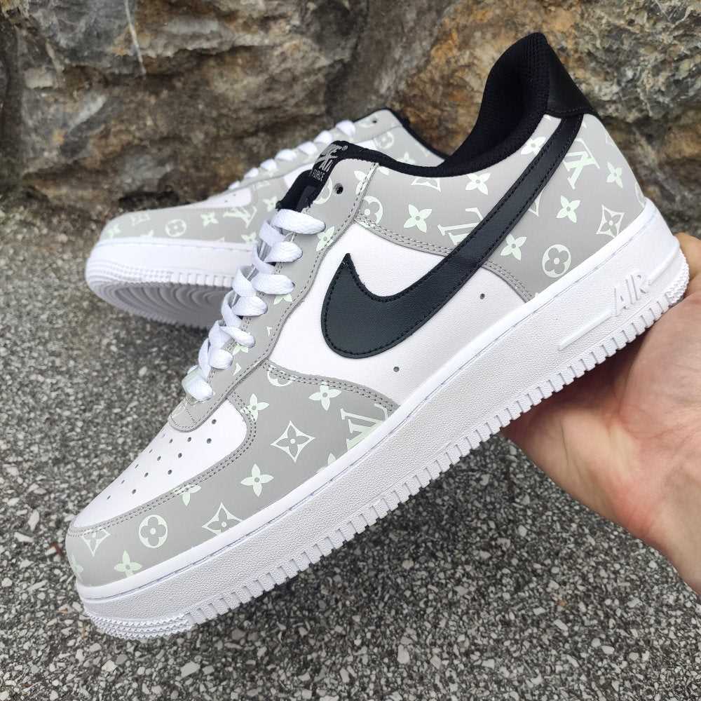 Nike Air Force 1 Shadow Blanco Negro Personalizado
