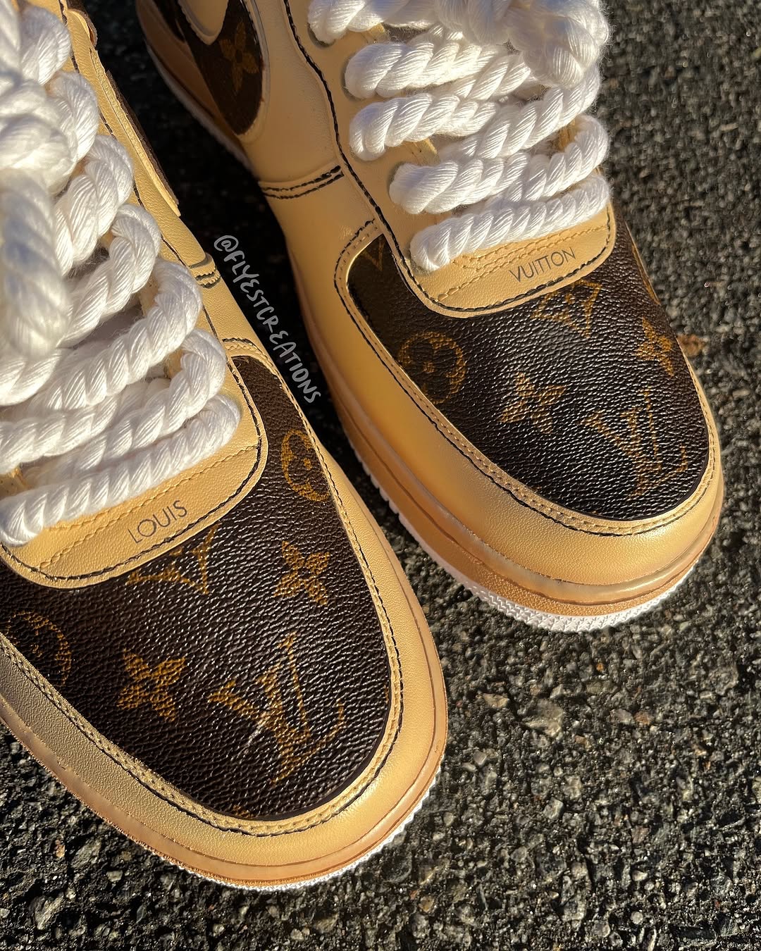 Hand Painted Custom Monogram Air Force 1 Sneakers