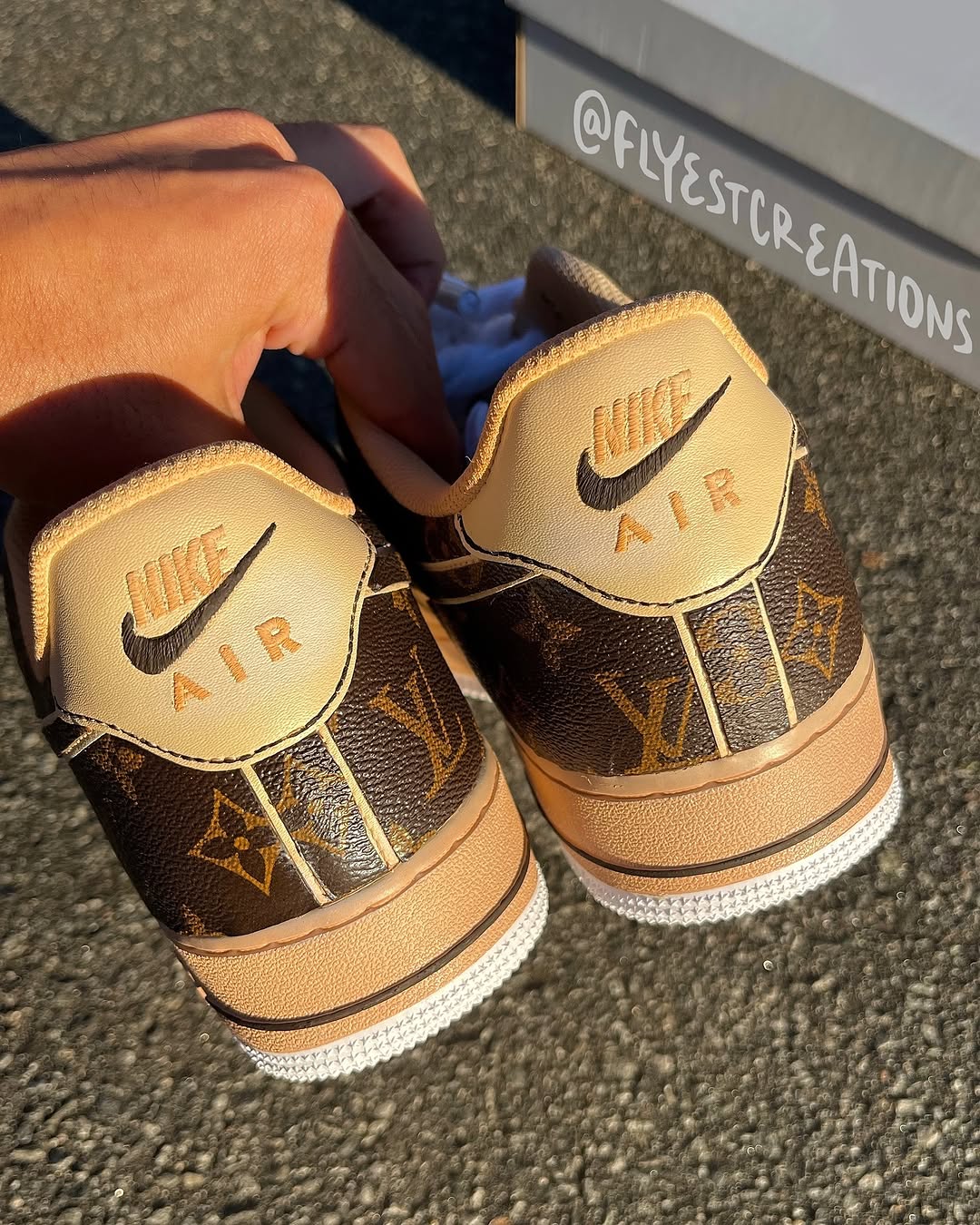 Hand Painted Custom Monogram Air Force 1 Sneakers