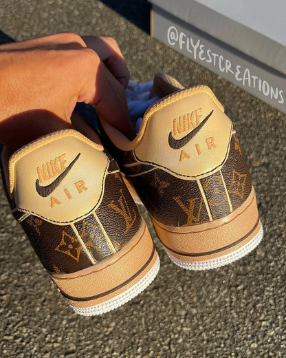 Hand Painted Custom Monogram Air Force 1 Sneakers