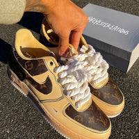 Hand Painted Custom Monogram Air Force 1 Sneakers
