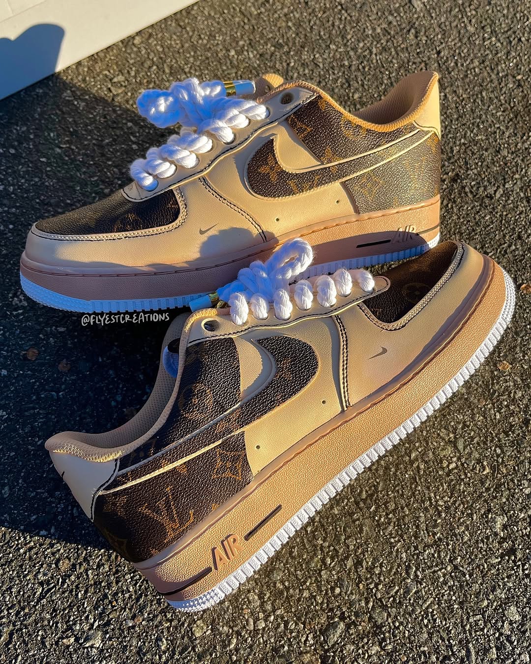 Hand Painted Custom Monogram Air Force 1 Sneakers