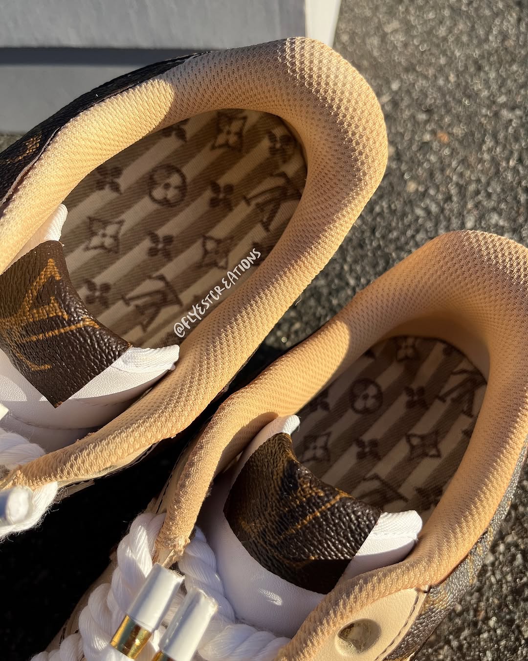 Hand Painted Custom Monogram Air Force 1 Sneakers