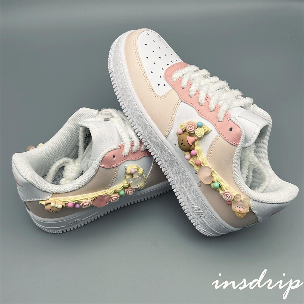 Pink Cream Cookies Custom Air Force 1