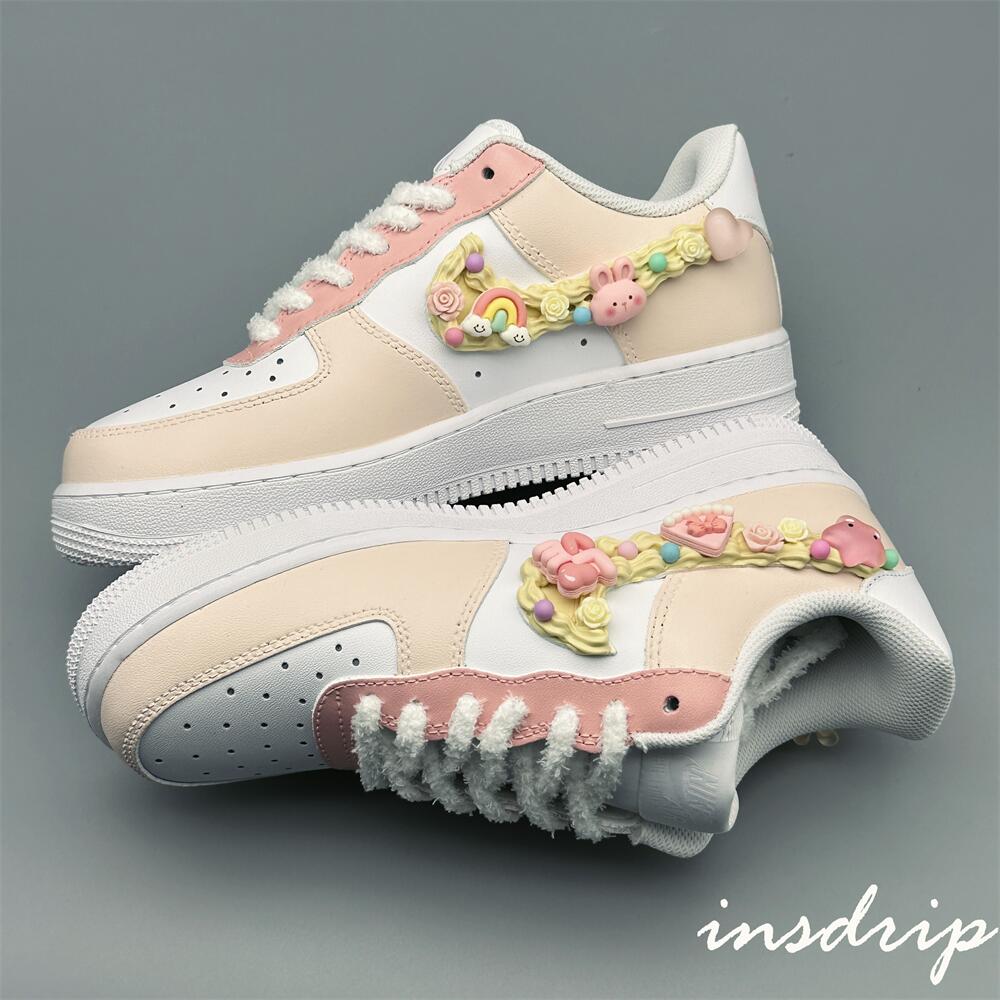 Pink Cream Cookies Custom Air Force 1