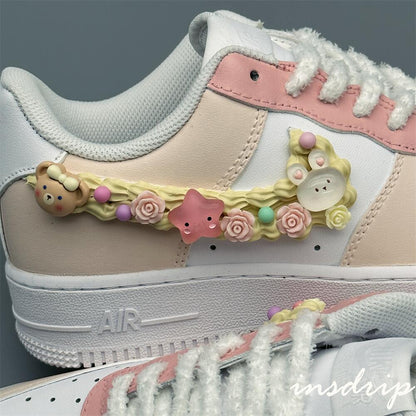 Pink Cream Cookies Custom Air Force 1